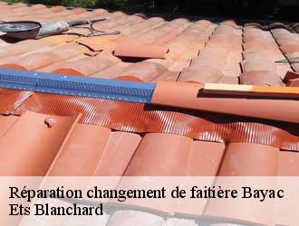 Réparation changement de faitière  bayac-24150 Ets Blanchard 