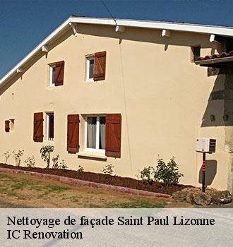 Nettoyage de façade saint-paul-lizonne-24320 IC Renovation