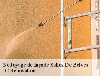 Nettoyage de façade salles-de-belves-24170 IC Renovation