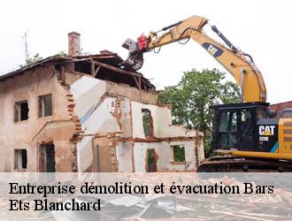 Entreprise démolition et évacuation  bars-24210 Ets Blanchard 