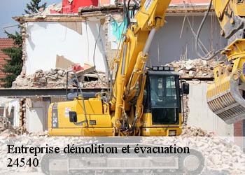 Entreprise démolition et évacuation  24540