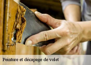 Peinture et décapage de volet