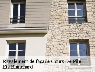 Ravalement de façade  cours-de-pile-24520 Ets Blanchard 