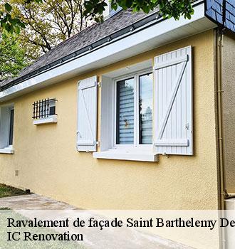 Ravalement de façade saint-barthelemy-de-bussiere-24360 IC Renovation